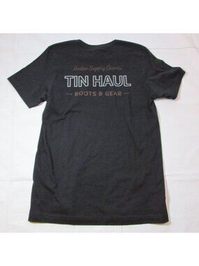 Tin Haul Men's Short Sleeve Rodeo Supply Goods Graphic T-Shirt Black